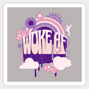 Retro Woke AF Sticker